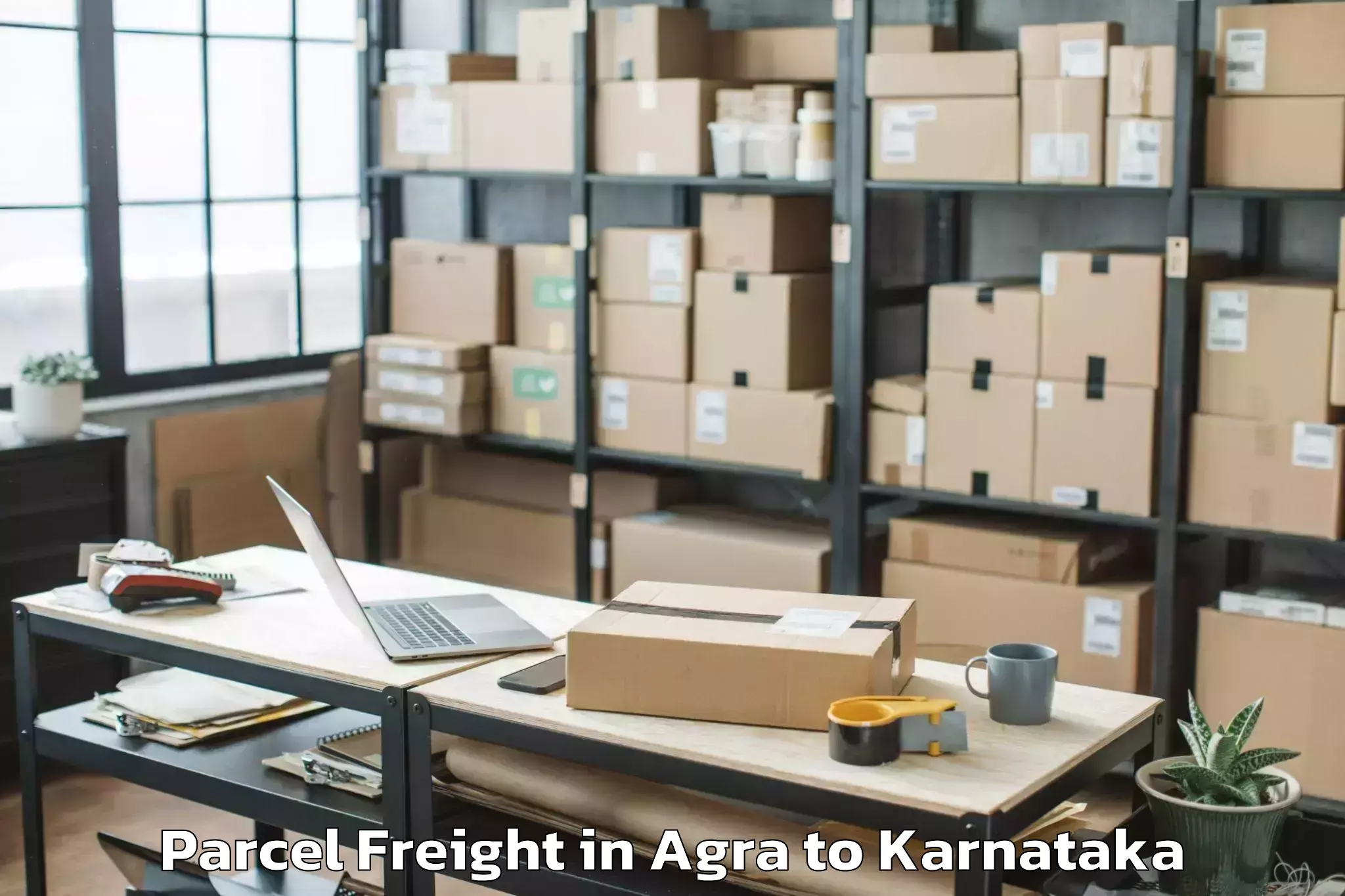 Hassle-Free Agra to Mysuru Parcel Freight